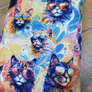 Cica mintás  könyvtok-könyvtartó vagy tablet tartó vízálló vászon anyagból - könyv & zene - könyvtok - Meska.hu