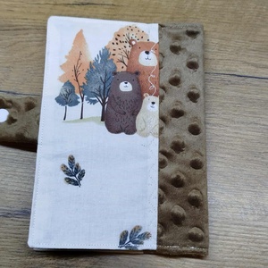 textil gyermek egészségügyi kiskönyv borító,maci    mintával - otthon & életmód - papír, írószer - egészségügyi kiskönyv borító - Meska.hu
