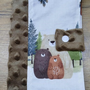 textil gyermek egészségügyi kiskönyv borító,maci    mintával - Meska.hu