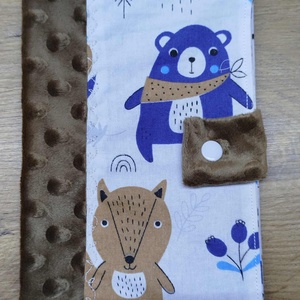 textil gyermek egészségügyi kiskönyv borító,maci    mintával, Otthon & Életmód, Papír, írószer, Egészségügyi kiskönyv borító, , MESKA