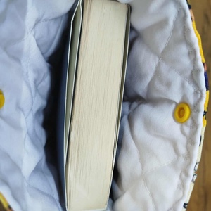 levél mintás könyvtok-könyvtartó vagy tablet tartó pamutvászon anyagból  - könyv & zene - könyvtok - Meska.hu