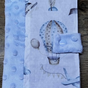 textil gyermek egészségügyi kiskönyv borító hőlégballon    mintával, Otthon & Életmód, Papír, írószer, Egészségügyi kiskönyv borító, , MESKA