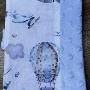 textil gyermek egészségügyi kiskönyv borító hőlégballon    mintával - otthon & életmód - papír, írószer - egészségügyi kiskönyv borító - Meska.hu