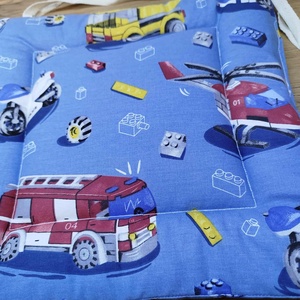 lego jármű  mintás kis méretű párna székre,megkötővel. - otthon & életmód - lakástextil - székpárna, huzat - Meska.hu