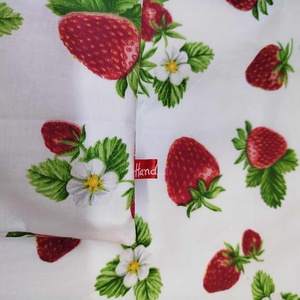 Kenyeres zsák-  pékáru tároló  zsák eper  mintával - táska & tok - bevásárlás & shopper táska - kenyeres zsák - Meska.hu