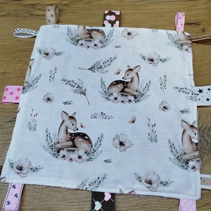 Őzike mintás  címkerongyi -szundikendő - Meska.hu