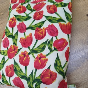 Tulipán mintás könyvtok-könyvtartó vagy tablet tartó pamutvászon anyagból  - könyv & zene - könyvtok - Meska.hu