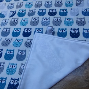 bagoly  mintás  újraszalvéta,textilszalvéta tízórai,uzsonna csomagolására, - otthon & életmód - konyhafelszerelés, tálalás - konyhai textil - szalvéta - Meska.hu