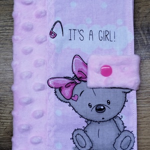 textil gyermek egészségügyi kiskönyv borító,maci    mintával, Baba - mama, Babaemlékek, Egészségügyi kiskönyv borító, , MESKA