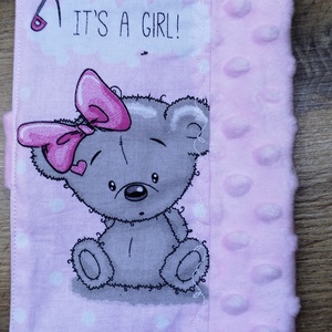 textil gyermek egészségügyi kiskönyv borító,maci    mintával - baba - mama - babaemlékek - egészségügyi kiskönyv borító - Meska.hu