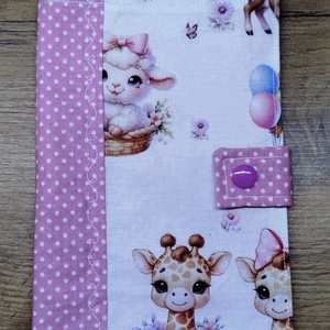 textil gyermek egészségügyi kiskönyv borító,állatmintával, Baba - mama, Babaemlékek, Egészségügyi kiskönyv borító, , MESKA