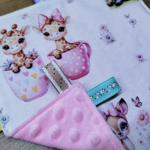 állatmintás  címkerongyi -szundikendő - baba - mama - baba játékok - szundikendő, alvóka - Meska.hu