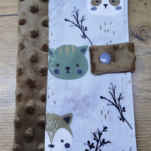 textil gyermek egészségügyi kiskönyv borító állatmintával, Baba - mama, Babaemlékek, Egészségügyi kiskönyv borító, , MESKA