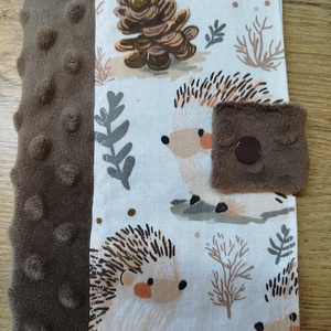 textil gyermek egészségügyi kiskönyv borító,erdei sün     mintával, Baba - mama, Babaemlékek, Egészségügyi kiskönyv borító, , MESKA