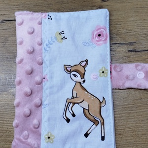 textil gyermek egészségügyi kiskönyv borító,őzike   mintával, Baba - mama, Babaemlékek, Egészségügyi kiskönyv borító, , MESKA