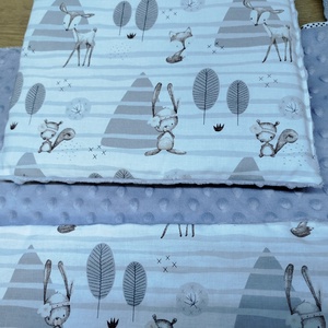 Állatmintás baba takaró,kispárna,és címkerongyi+ eü borító  szett. - baba - mama - baba ágynemű - babatakaró, gyerek pléd - Meska.hu