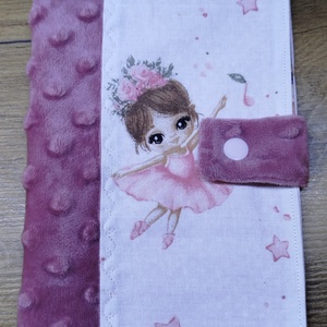 textil gyermek egészségügyi kiskönyv borító balerina    mintával, Baba - mama, Babaemlékek, Egészségügyi kiskönyv borító, Varrás, MESKA