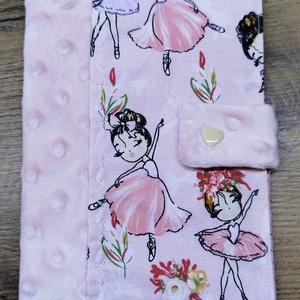 textil gyermek egészségügyi kiskönyv borító,balerina  mintával, Baba - mama, Babaemlékek, Egészségügyi kiskönyv borító, , MESKA