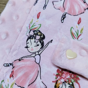 textil gyermek egészségügyi kiskönyv borító,balerina  mintával - baba - mama - babaemlékek - egészségügyi kiskönyv borító - Meska.hu