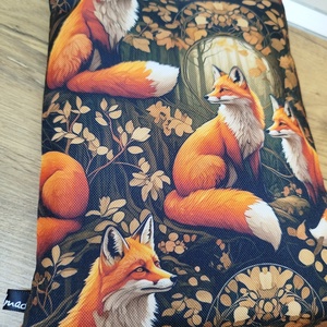 róka mintás  könyvtok-könyvtartó vagy tablet tartó vízálló vászon anyagból - könyv & zene - könyvtok - Meska.hu