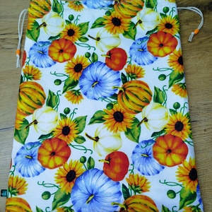 Kenyeres zsák-  pékáru tároló  zsák  napraforgó- tök  mintával - táska & tok - bevásárlás & shopper táska - kenyeres zsák - Meska.hu