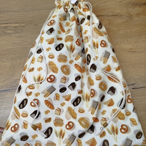 Kenyeres zsák-  pékáru tároló  zsák  péksüti  mintával - Meska.hu