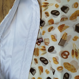 Kenyeres zsák-  pékáru tároló  zsák  péksüti  mintával - táska & tok - bevásárlás & shopper táska - kenyeres zsák - Meska.hu