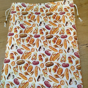 Kenyeres zsák-  pékáru tároló  zsák  virág mintával - Meska.hu