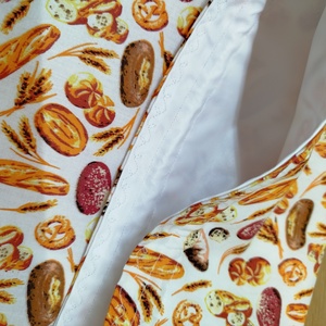 Kenyeres zsák-  pékáru tároló  zsák  virág mintával - táska & tok - bevásárlás & shopper táska - kenyeres zsák - Meska.hu