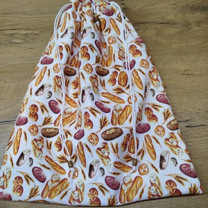 Kenyeres zsák-  pékáru tároló  zsák  virág mintával - táska & tok - bevásárlás & shopper táska - kenyeres zsák - Meska.hu
