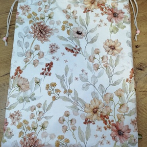 Kenyeres zsák-  pékáru tároló  zsák  virág mintával - táska & tok - bevásárlás & shopper táska - kenyeres zsák - Meska.hu