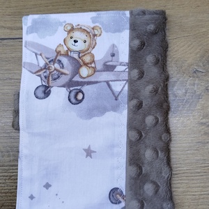 textil gyermek egészségügyi kiskönyv borító maci mintával - baba - mama - babaemlékek - egészségügyi kiskönyv borító - Meska.hu