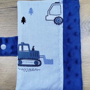 textil gyermek egészségügyi kiskönyv borító traktor     mintával - baba - mama - babaemlékek - egészségügyi kiskönyv borító - Meska.hu