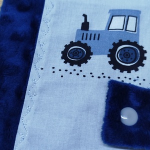 textil gyermek egészségügyi kiskönyv borító traktor     mintával - baba - mama - babaemlékek - egészségügyi kiskönyv borító - Meska.hu