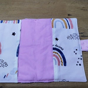 textil gyermek egészségügyi kiskönyv borító nyuszi     mintával - baba - mama - babaemlékek - egészségügyi kiskönyv borító - Meska.hu