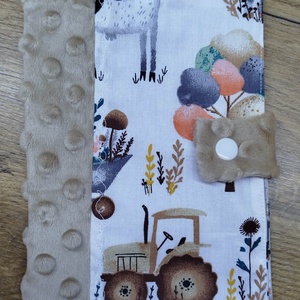 textil gyermek egészségügyi kiskönyv borító farm   mintával - Meska.hu