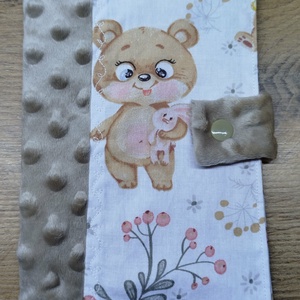 textil gyermek egészségügyi kiskönyv borító maci   mintával, Baba - mama, Babaemlékek, Egészségügyi kiskönyv borító, , MESKA