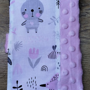 textil gyermek egészségügyi kiskönyv borító maci mintával - baba - mama - babaemlékek - egészségügyi kiskönyv borító - Meska.hu