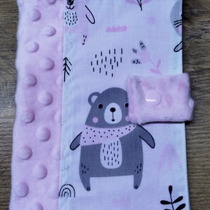 textil gyermek egészségügyi kiskönyv borító maci mintával, Baba - mama, Babaemlékek, Egészségügyi kiskönyv borító, , MESKA