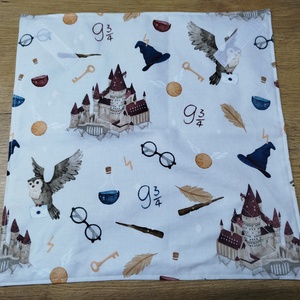 2 db Harry Potter mintás  újraszalvéta,textilszalvéta tízórai,uzsonna csomagolására, - otthon & életmód - konyhafelszerelés, tálalás - konyhai textil - szalvéta - Meska.hu