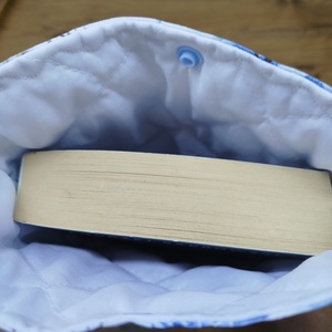szarvas- bagoly- téli táj mintás könyvtok-könyvtartó vagy tablet tartó pamutvászon anyagból  - könyv & zene - könyvtok - Meska.hu
