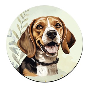 Beagle portré mintás bögre alátét, , , MESKA