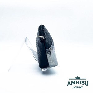 Fekete lakk kígyómintás - ezüst mintás kettő cipzáras neszeszer I8023 - táska & tok - neszesszer - Meska.hu