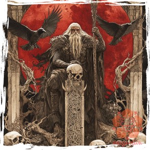Fenséges Odin v2 férfi póló - ruha & divat - férfi ruha - póló - Meska.hu
