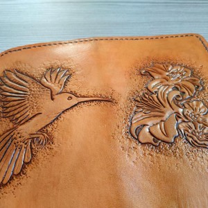 Virágos  kolibris pénztárca - táska & tok - pénztárca & más tok - pénztárca - női pénztárca - Meska.hu