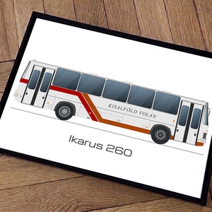 Ikarus retro busz poszter fali dísz � Választható festési variánsban - otthon & életmód - dekoráció - kép & falikép - poszter - Meska.hu
