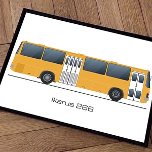 Ikarus retro busz poszter fali dísz , Otthon & Életmód, Dekoráció, Kép & Falikép, Poszter, , MESKA