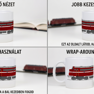 Ikonikus MÁV Nohab Mozdonyos Bögre (3 dl) � Egyedi Retro Vasutas Ajándék Választható Színben - otthon & életmód - dekoráció - kép & falikép - poszter - Meska.hu