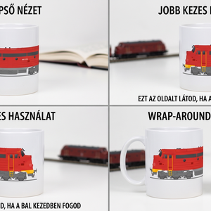 Ikonikus MÁV Nohab Mozdonyos Bögre (3 dl) � Egyedi Retro Vasutas Ajándék Választható Színben - otthon & életmód - dekoráció - kép & falikép - poszter - Meska.hu