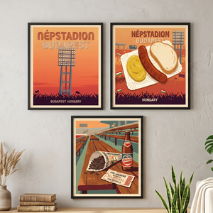 Magyar Foci Legenda Retro Foci Stadion Prémium Focis Falikép � Modern Minimalista Poszter, Otthon & Életmód, Dekoráció, Kép & Falikép, Poszter, , MESKA